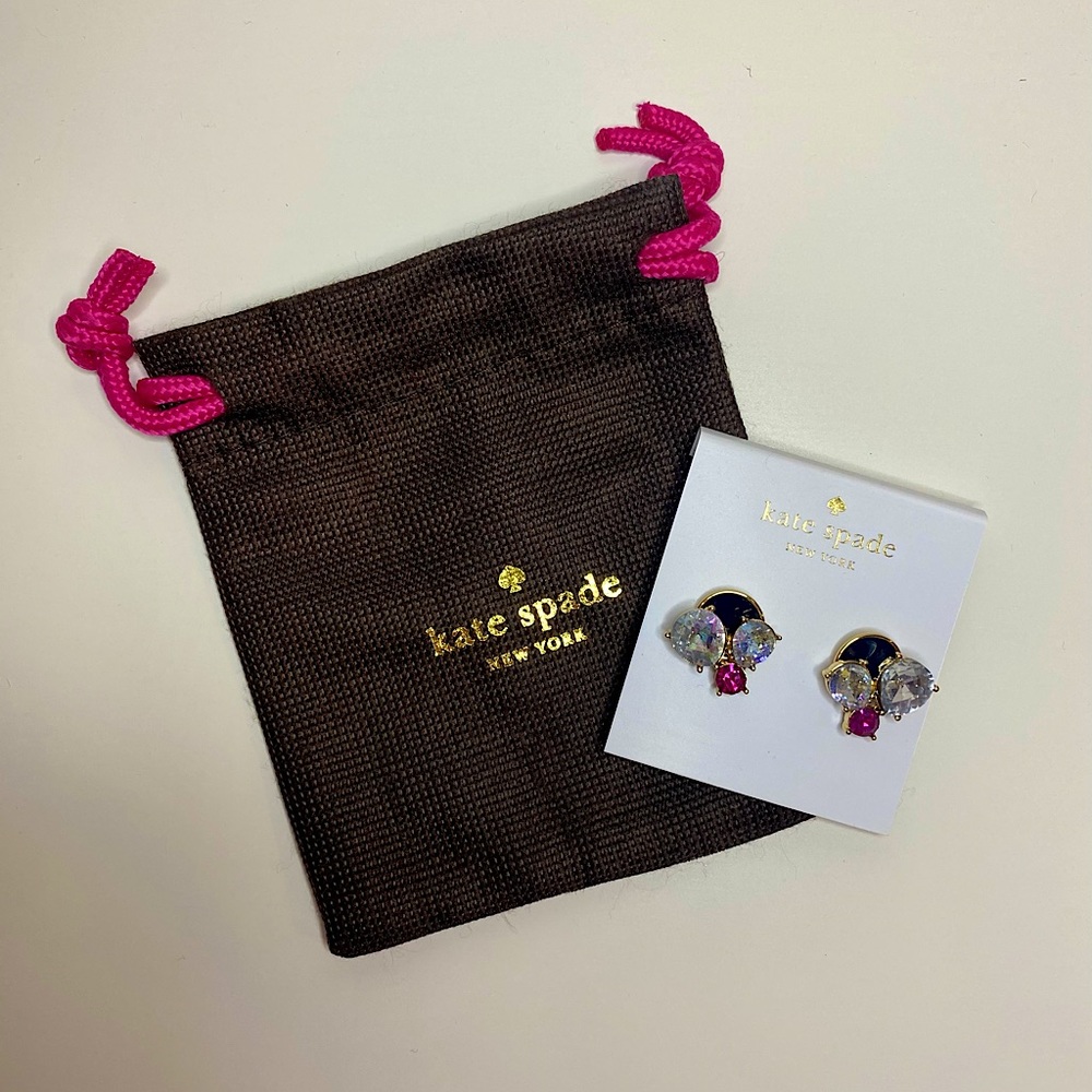 NEW Kate Spade Rhinestones Earrings - comes with dust bag and box